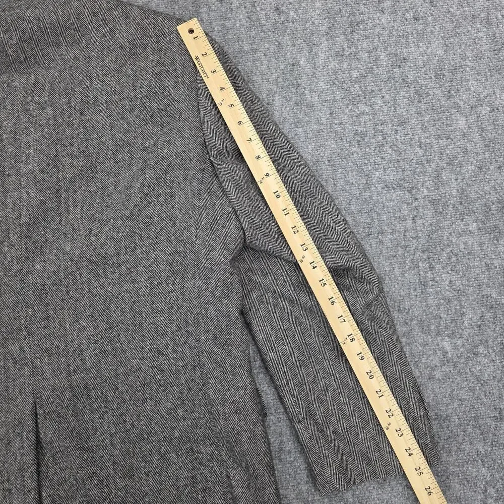 Gianfranco Ruffini Blazer Mens 42R Gray Herringbone Camel Hair Blend Italy Made - Picture 9 of 16
